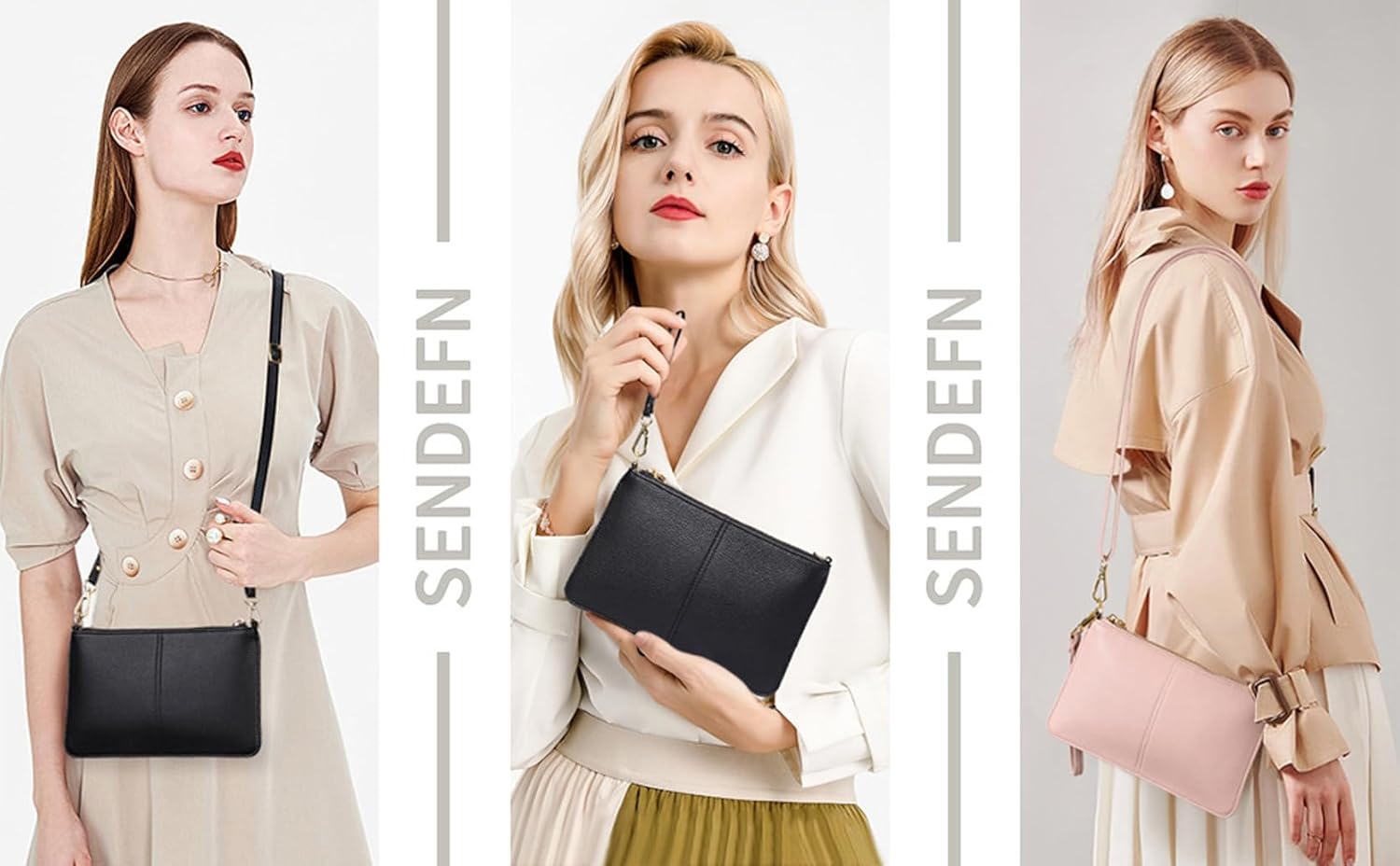 Genuine Leather Small Crossbody bags for Women mini Shoulder Bags Handbags Purses Wallet - Image 2