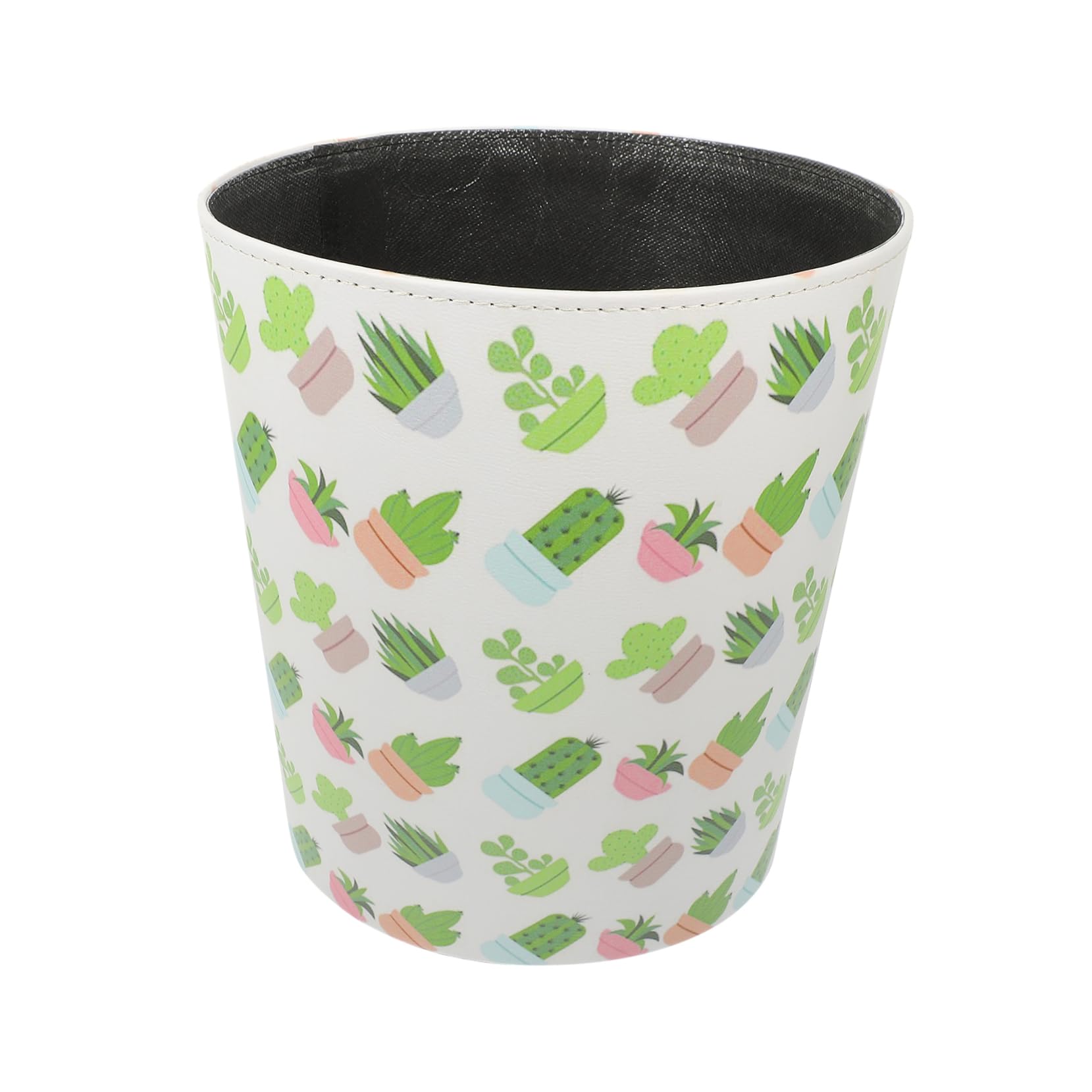 Cubo de Basura Hogar de 10L en Estilo Europeo Diseño Simple y Material PU, Lavable y Sanitario, Adecuado para Oficina y Espacios Interiores