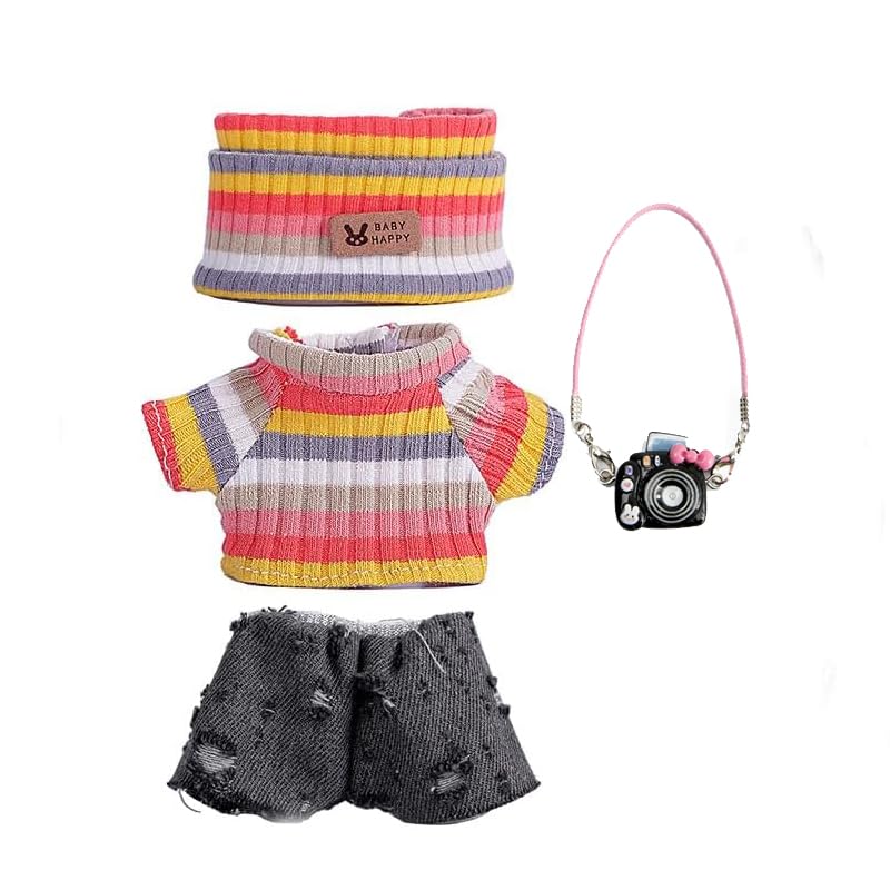 Vêtements pour poupées Lububu de 17 cm avec jeans et accessoires de déguisement miniatures