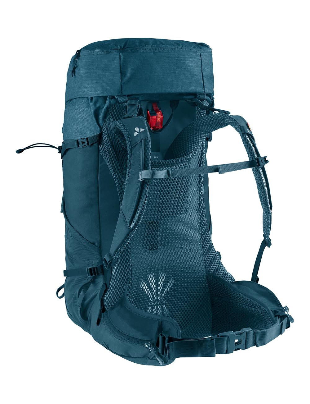VAUDE Brenta plecak turystyczny 44 + 6 l, wodoodporny plecak dla kobiet i mężczyzn, wygodny plecak trekkingowy ze zintegrowanym pokrowcem przeciwdeszczowym, praktyczny podział przegródek