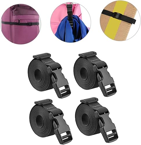 Miniatura 2 de YARNOW 12 correas de amarre para camiones, correas de tabla de surf, correas elásticas para equipaje, correa de nailon, correas de equipaje de