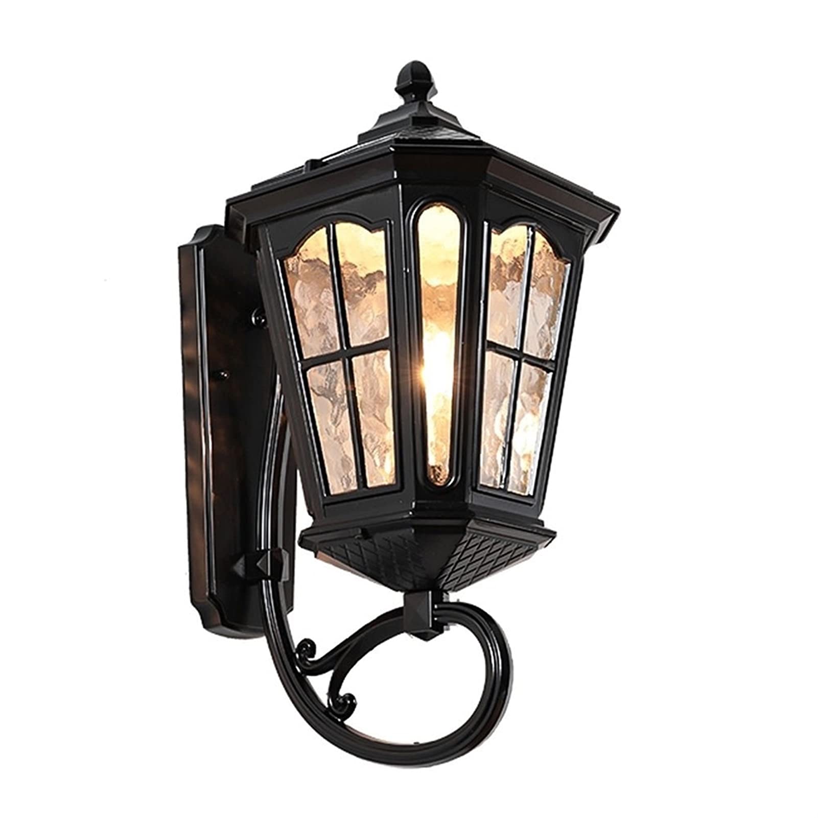 Lumière murale étanche E27 en aluminium avec deux méthodes de charge pour jardin