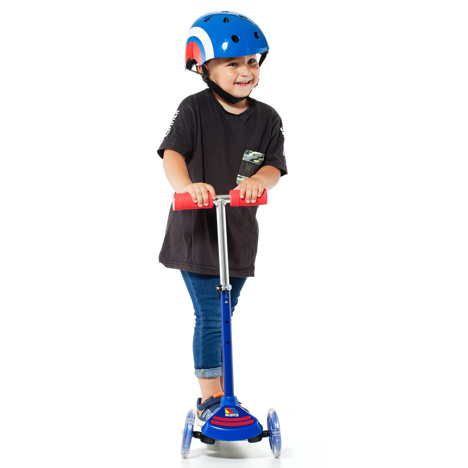 M MOLTO - Maxi Scooter con Luci Blu (24221) Giocattolo, Colore, Grande (Moltò