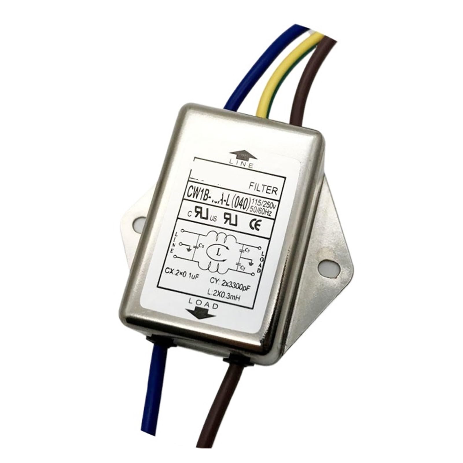 Power Filter 220V Single Phase AC with line CW1B-10A/1A/3A/6A-L(040) Filter(CW1B-1A-L 040)