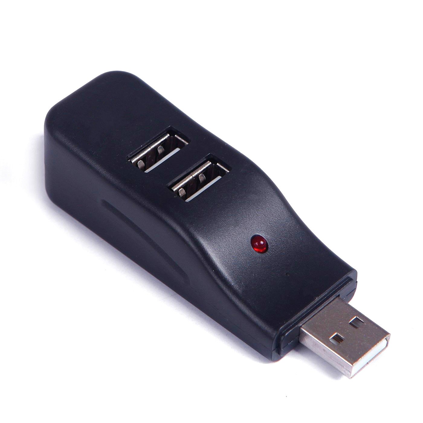 MaxLLTo USB 2.0 4 Port Hub-Replacement Mini USB Hub for PC Laptop Desktop Notebook Computer-1Pcs,Black