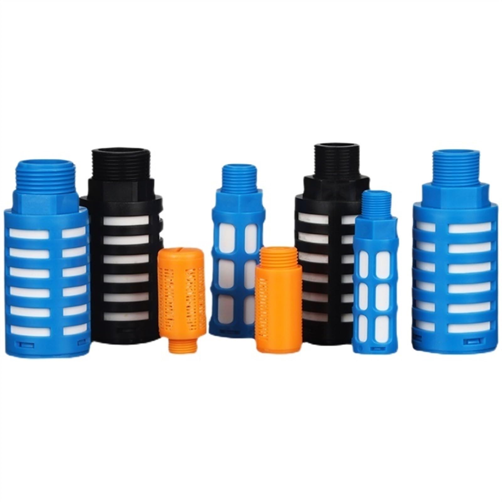 1/8 1/4 3/8 1/2 Male Thread Air Silencer Plastic Exhaust Muffler Pneumatic Absorb Noise Filter Slip Lock (Color : Psl-011)
