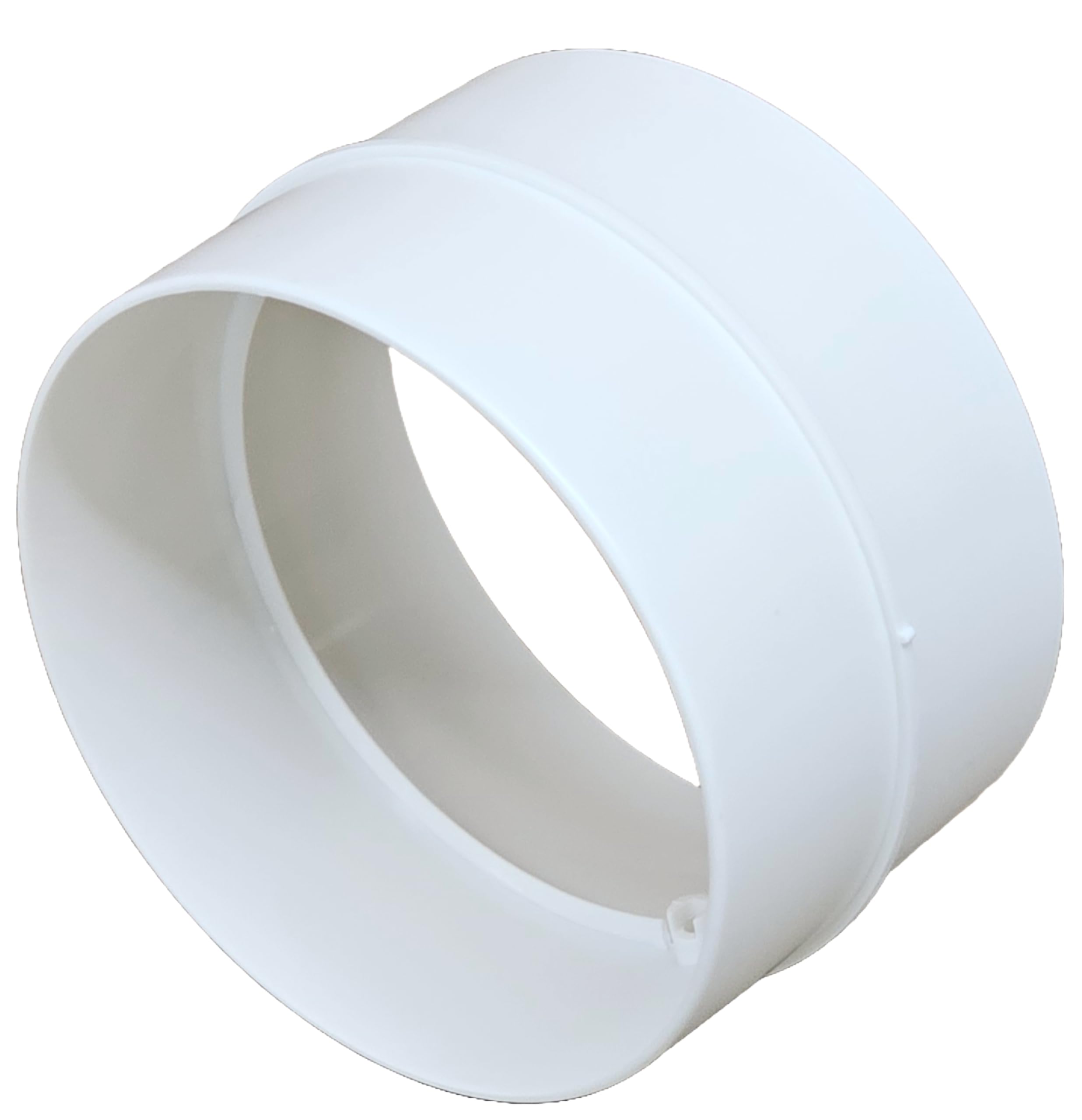 Fantronix Men's White 100Mm (4 Inch) Round Duct Connector – Plastic Ventilation Coupler For Duct Pipe & Flexible Hose, Extractor Fan & Hvac Ducting