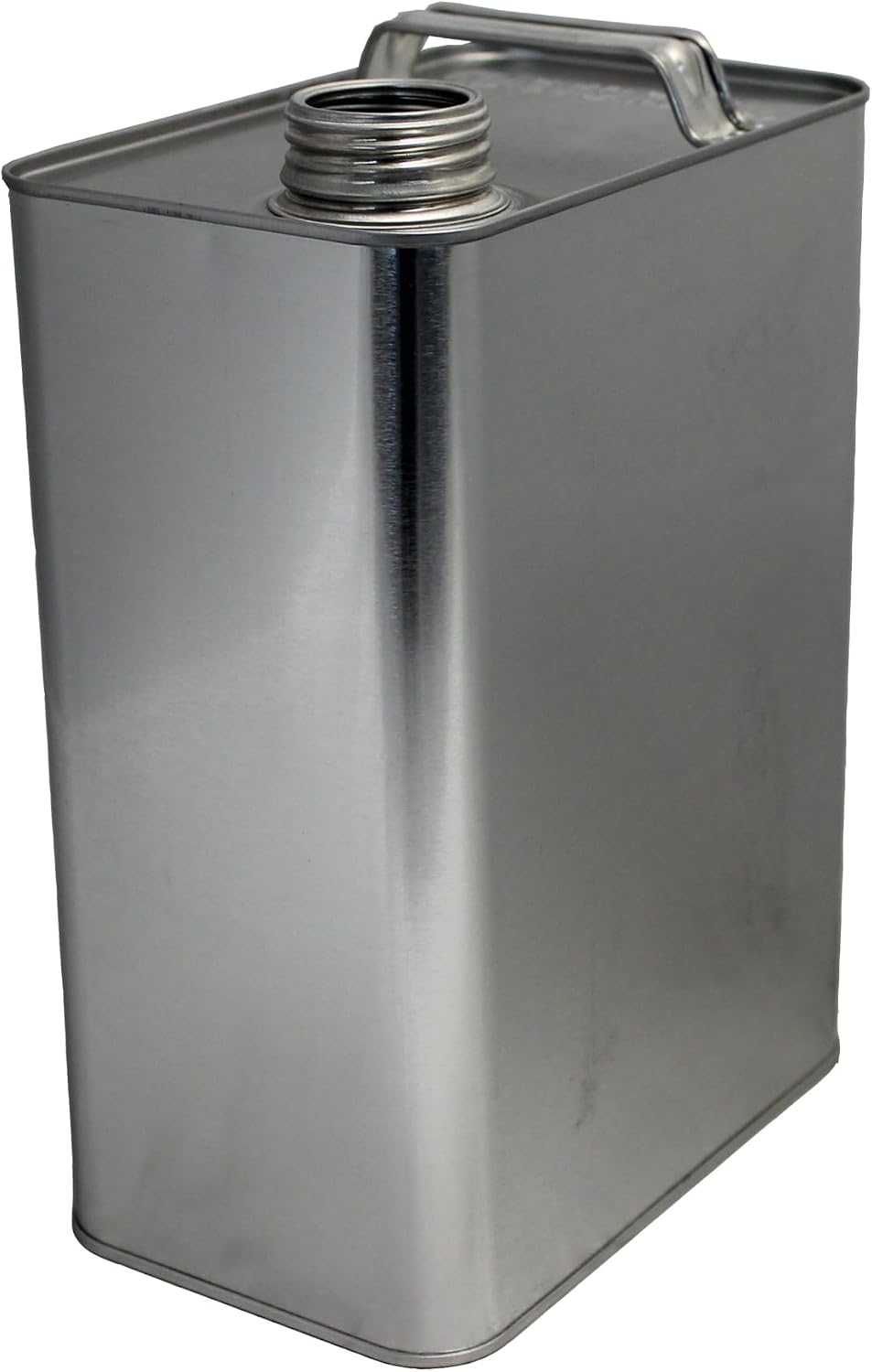 Air Sea Containers | 1 Gallon F-Style Reusable Metal Can | Metal Can with Delta Opening | Versatile Screw On Cap Containers | Dimensions: 14-5/8"x9-1/8"x10-1/2" | Secure Storage and Easy Pouring