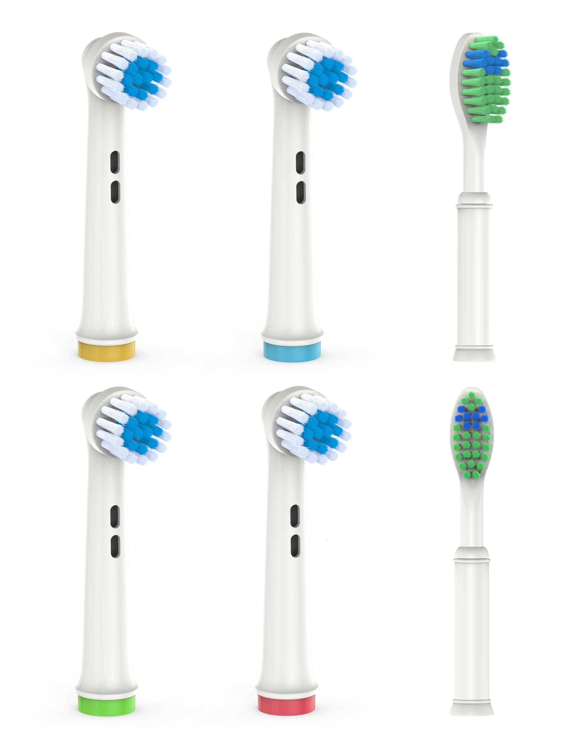 Both Rotating and Oscillating Replacement Toothbrush Heads for Oral B Electric Toothbrush Precision Clean Brush Heads Refill Compatible