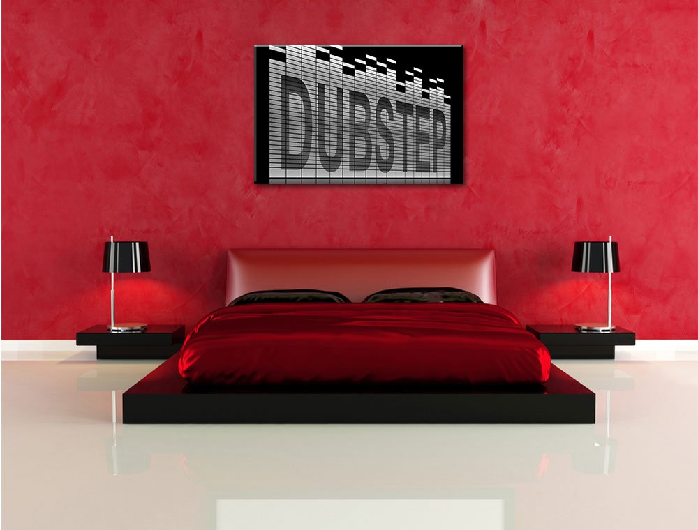 Pixxprint Dubstep, Electro Musica Stampa su Tela 120x80 cm Artistica murale