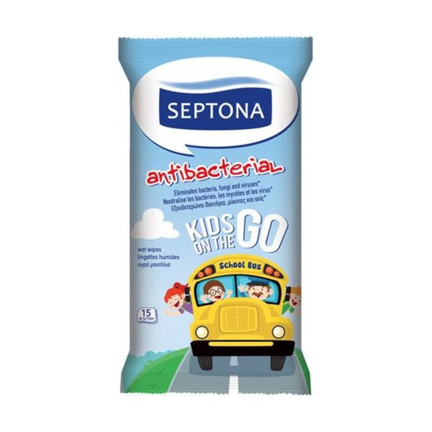 Antibac Wipes Kids on the Go 15pcs