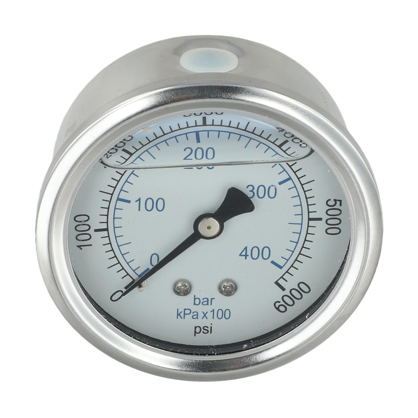Manometer 0-400 Bar 6000 Psi für Hochdruckreiniger, M14x1,5 Gewinde, Metalllegierung Edelstahl D2,5 Zoll