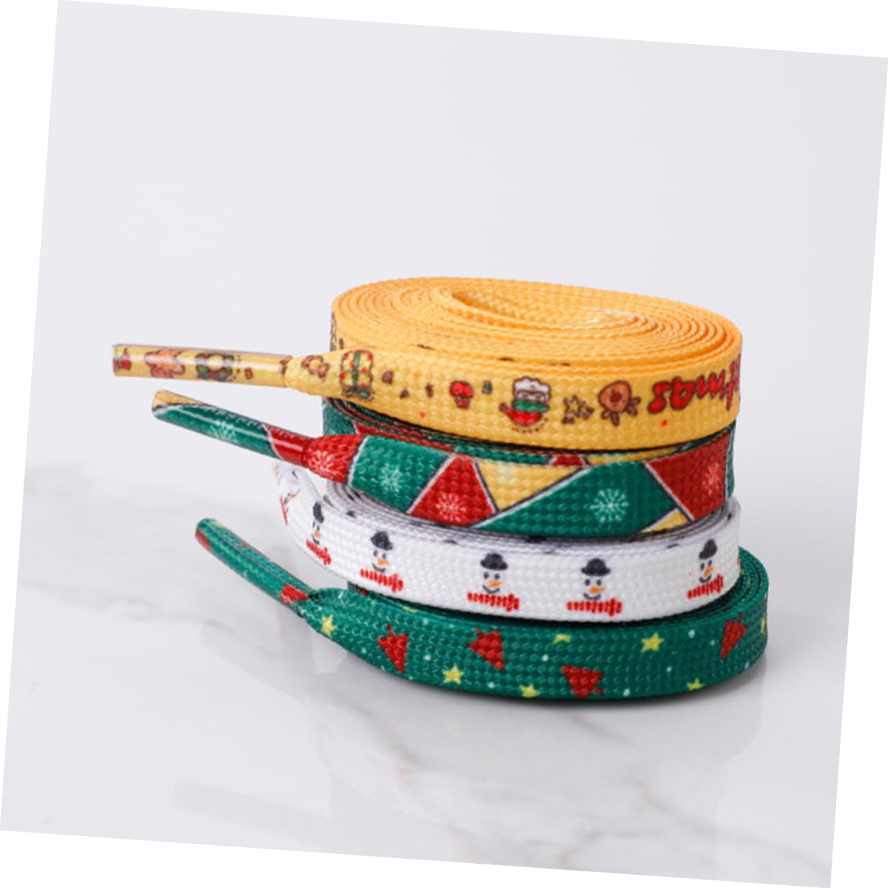 20 Pares Cordones Planos Navideños Cordones de Repuesto para Zapatillas Deportivas Cómodos y Duraderos para Zapatos y Botas