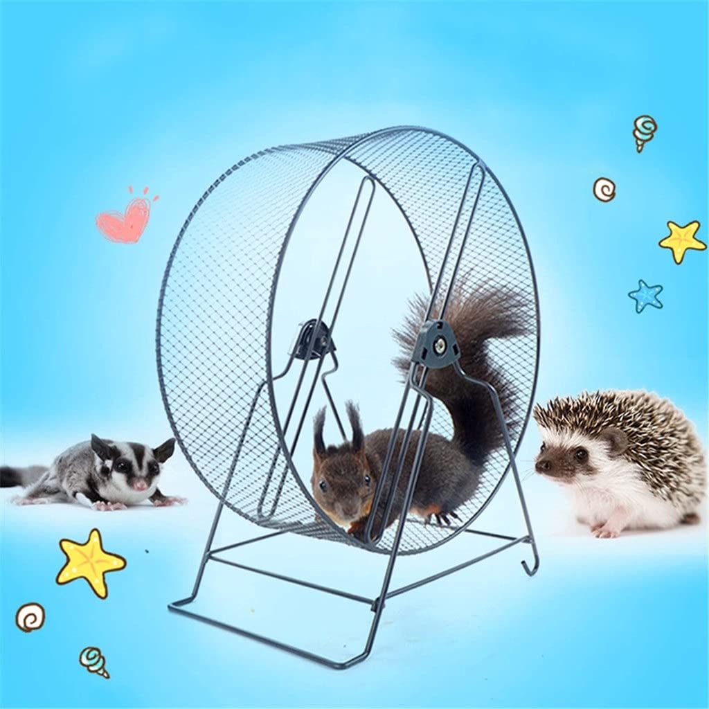Small Pet Hamster Running Wheel with Stand Household Running Jogging Toy Playing