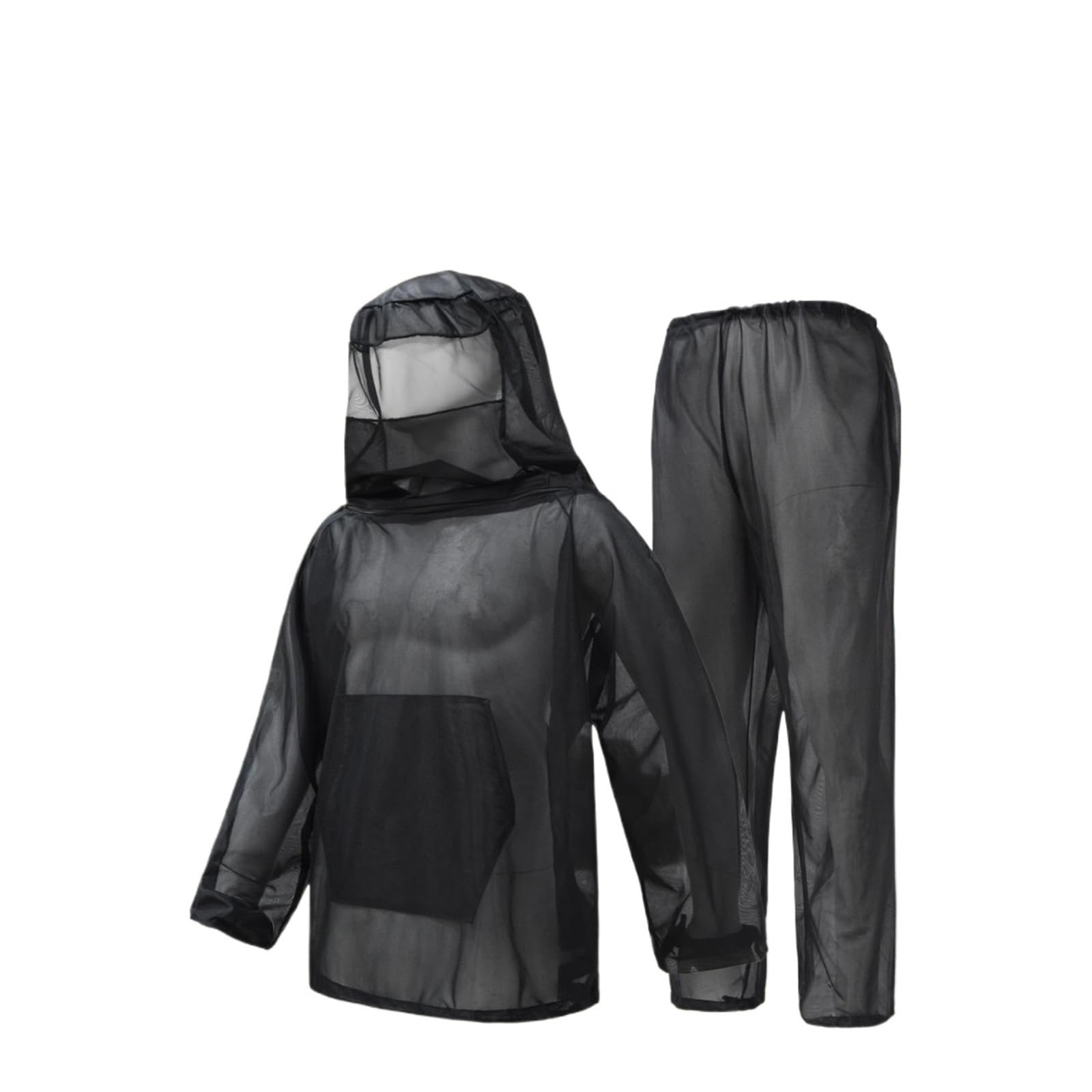 Conjunto de traje de apicultor con cordones, cómodo, ligero y de alta visibilidad, ideal for granjas, jardines y exteriores, for hombres y mujeres.(Black,M)
