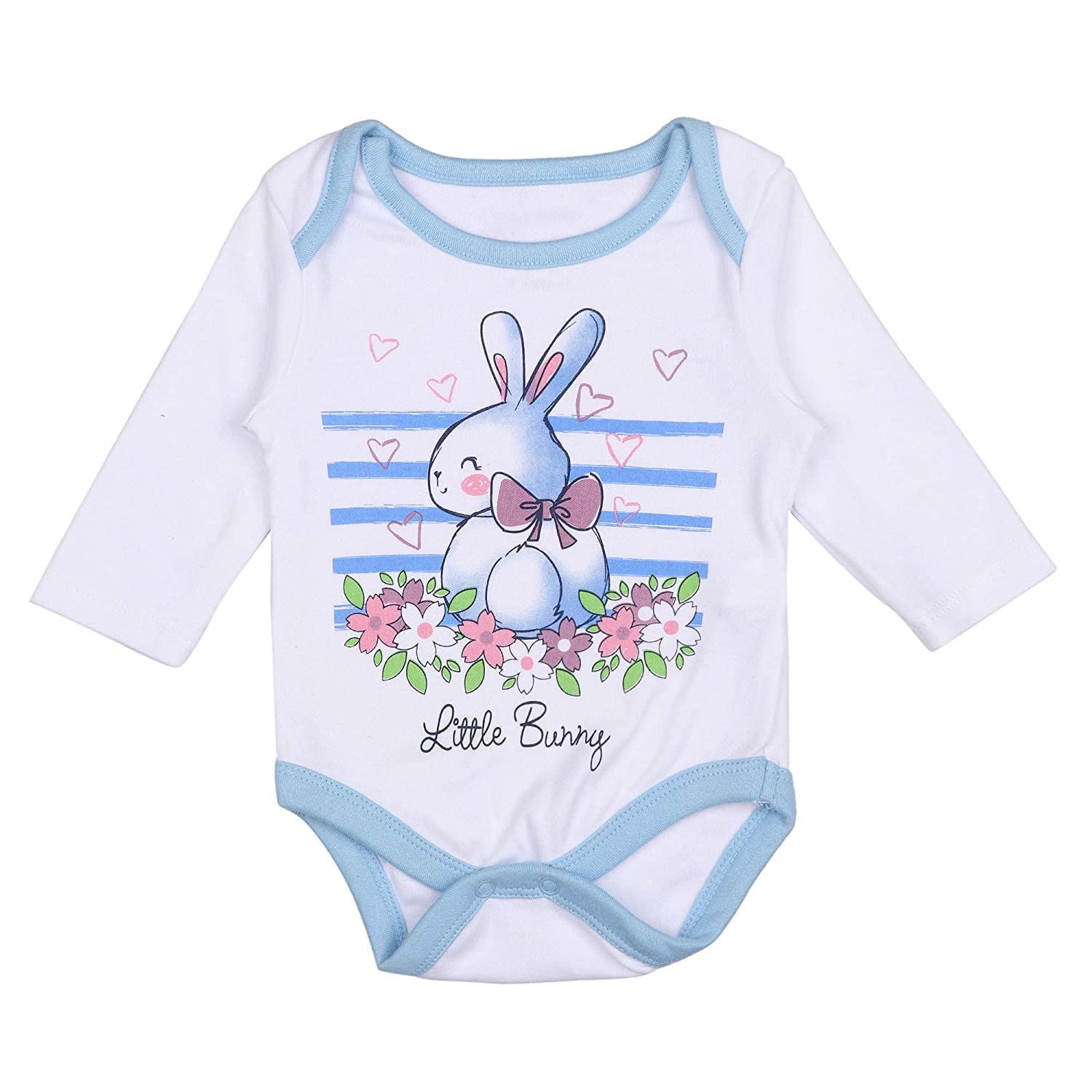 CHARTBUSTERS New Born Baby Multi-Color Long Sleeve Body Suit, Romper, Sleep Suit for Boys and Girls Unisex