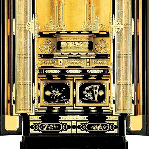 Amazon｜金仏壇 『神楽・西』22号 浄土真宗本願寺派用家具調仏壇 
