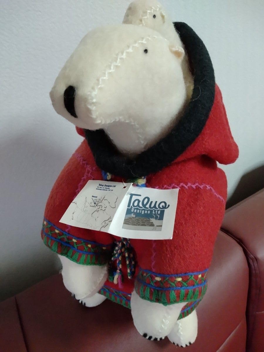 希少！限定品！TALUQ ぬいぐるみ おんぶ しろくま イヌイット カナダ 希少！限定品！TALUQ ぬいぐるみ おんぶ しろくま イヌイット カナダ