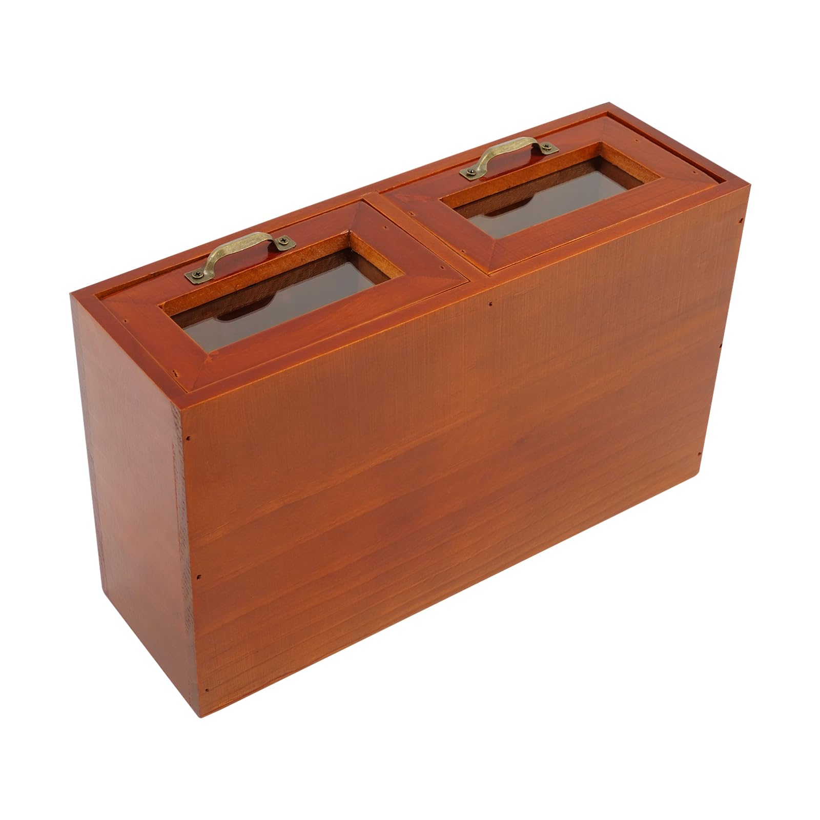 Armadio impilabile in legno con 12 cassetti (per 30 x 18 x 10 cm) | Cassettiera con maniglie e finestre trasparenti, organizer per cosmetici, gioielli, forniture per ufficio, piccoli attrezzi