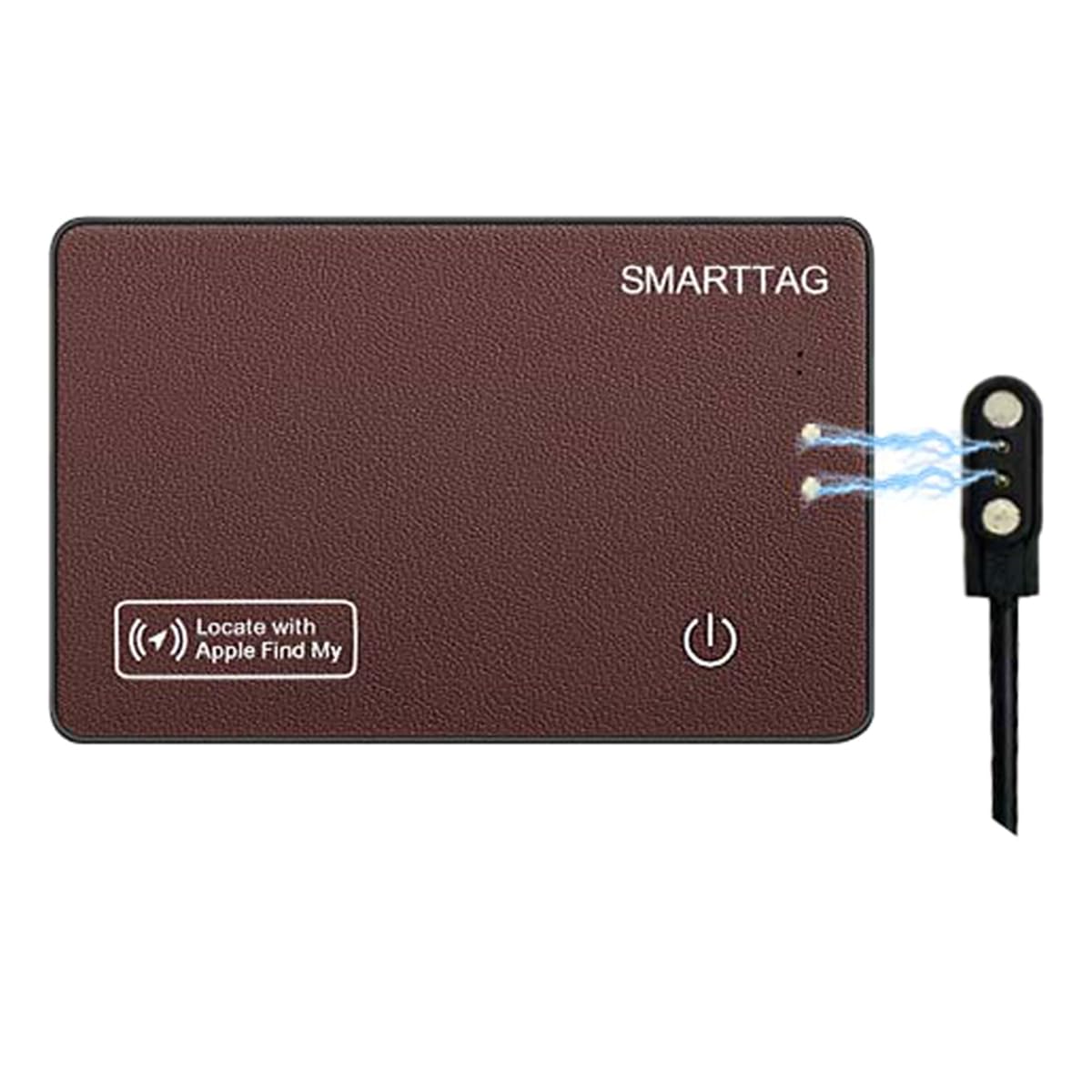 Wallet Tracker Card for Apple Find My (iOS Only) Compatible Smart Wallet Air Tag Tracking for Keys Luggage Anti-Loss Finder Tag Air Tags Card (Brown/1PC)-image-43