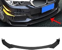 CHICIRIS Univerzális Első Lökhárító Spoiler - Fényes Fekete ABS Autó Tuning Kiegészítő, Öntapadós Első Spoiler Szett 3