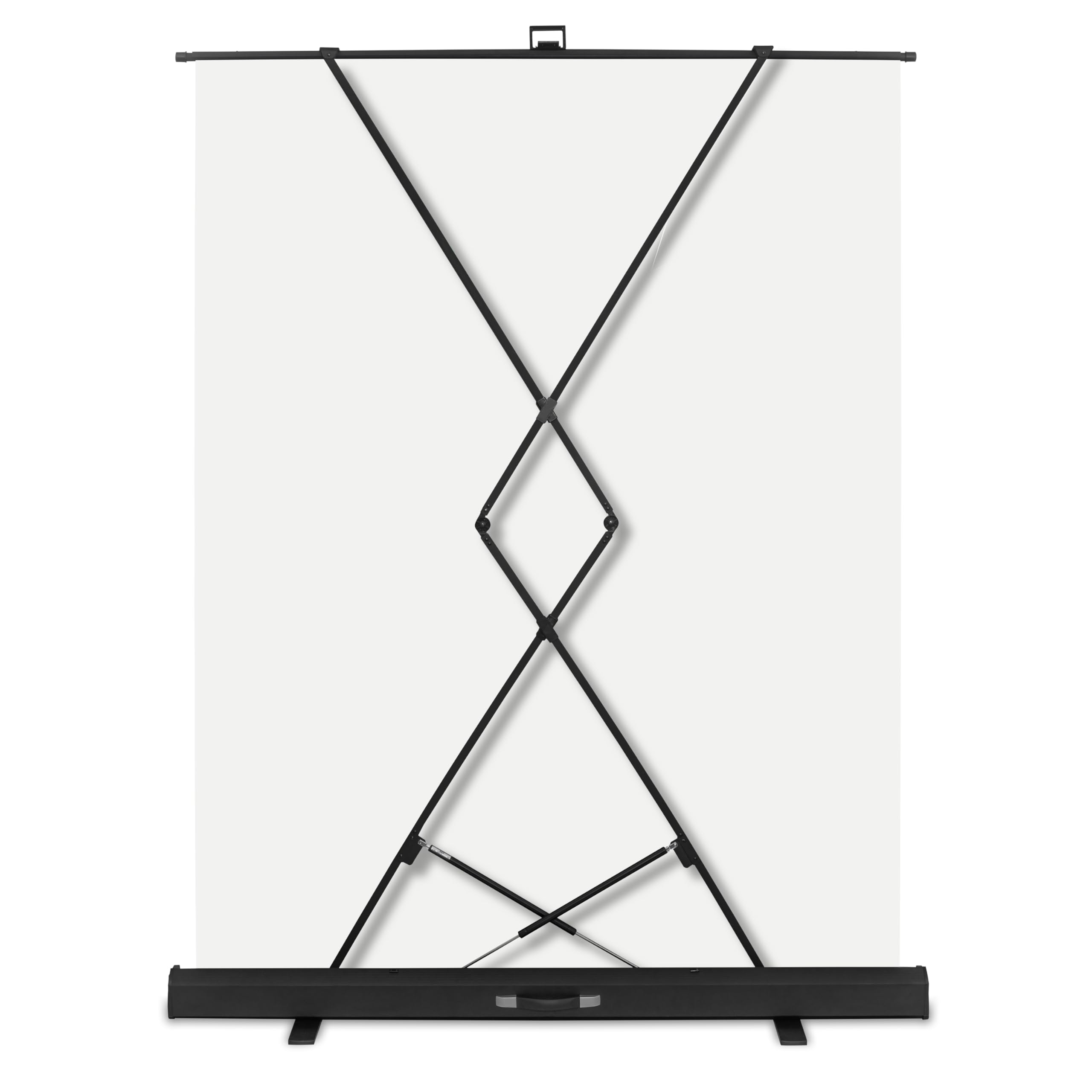 Walimex Pro Roll-Up Panel 165x220 cm Fondo Fotográfico Blanco I Lienzo fotográfico portátil, Independiente para sesiones de Retrato, Estudio fotográfico y Streaming I Efecto Chromakey I Caja metálica