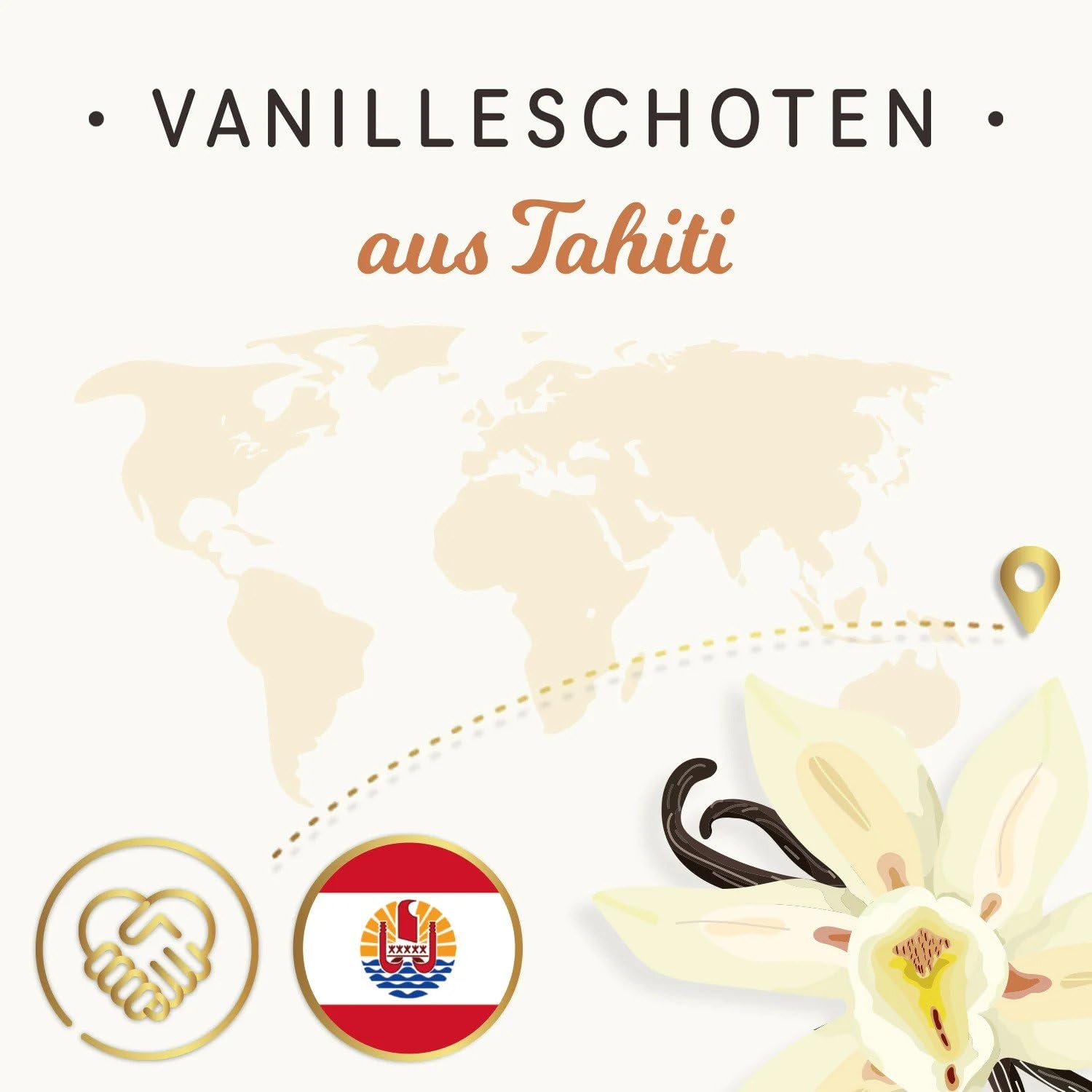 JUST VANILLA Bourbon Vainas de Vainilla 20 Piezas Enteras 42 Gramos Premium Tahití Vainilla Varillas para hornear, Cocinar, Extraer, Refinar Platos Dulces
