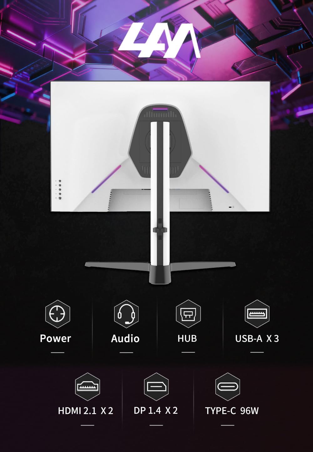 Amazon.co.jp: 4AM 4X27U ゲーミングモニター(27インチ/4K/IPS/160Hz