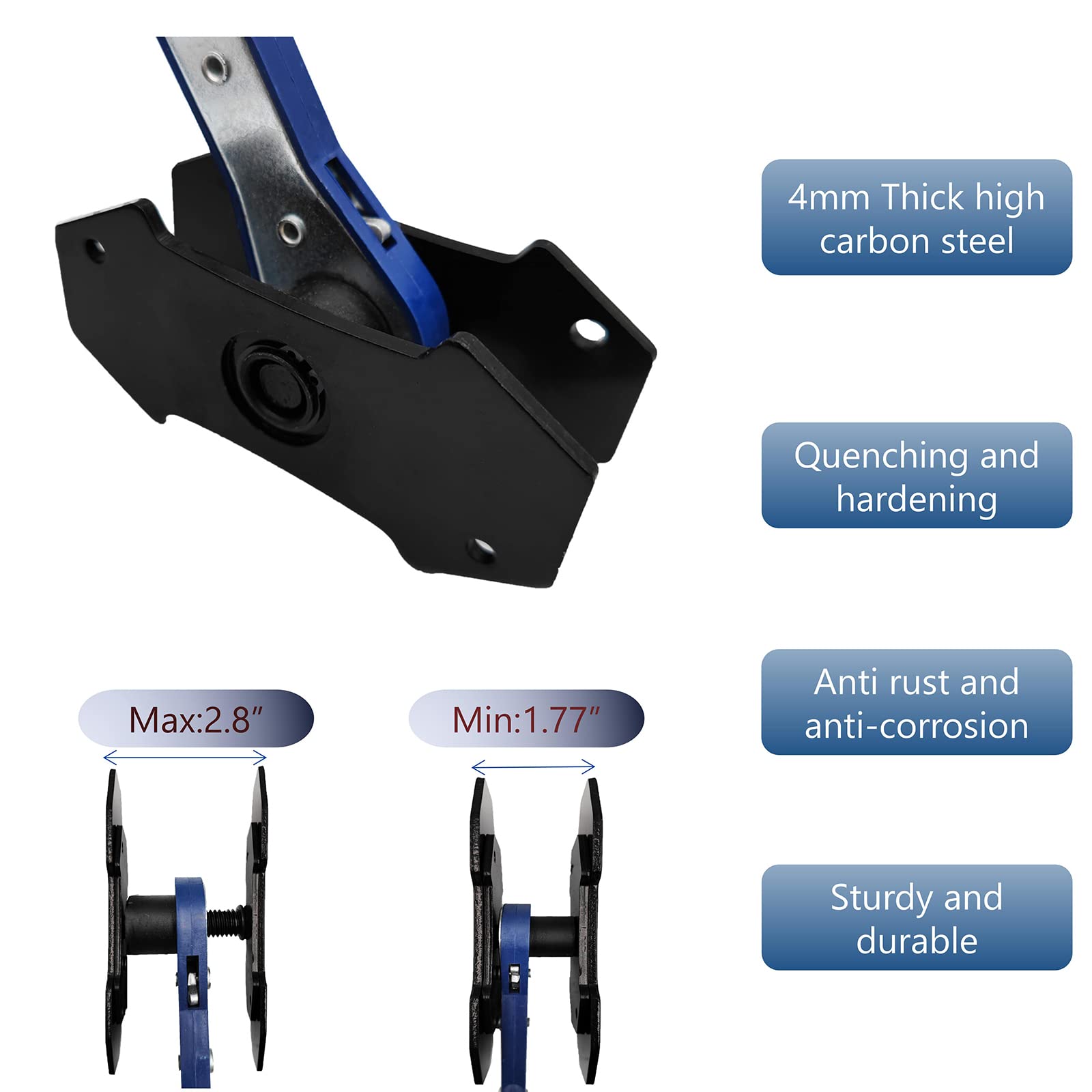 Blue Brake Caliper Press Tool Universal Automotive Ratcheting Brake Caliper