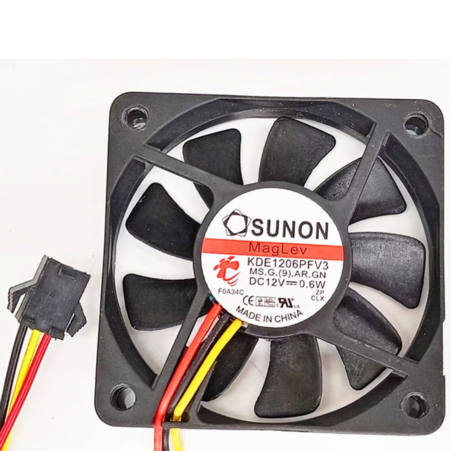 KDE1206PFV3 12V 0.6W 6CM 6010 ultra-thin silent motherboard fan