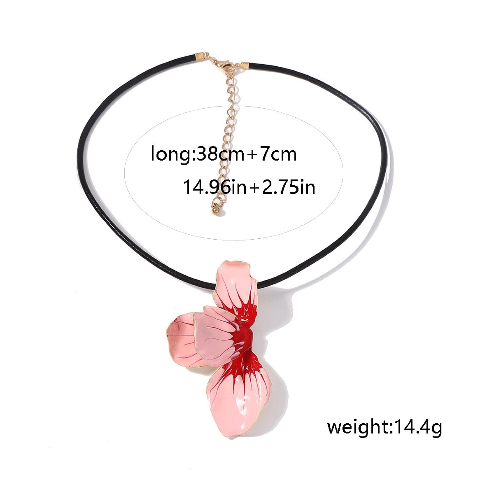 Anhänger Kette Männer Frauen Juwely Bohemian Retro Oil Drop Blütenblumungs Halskette