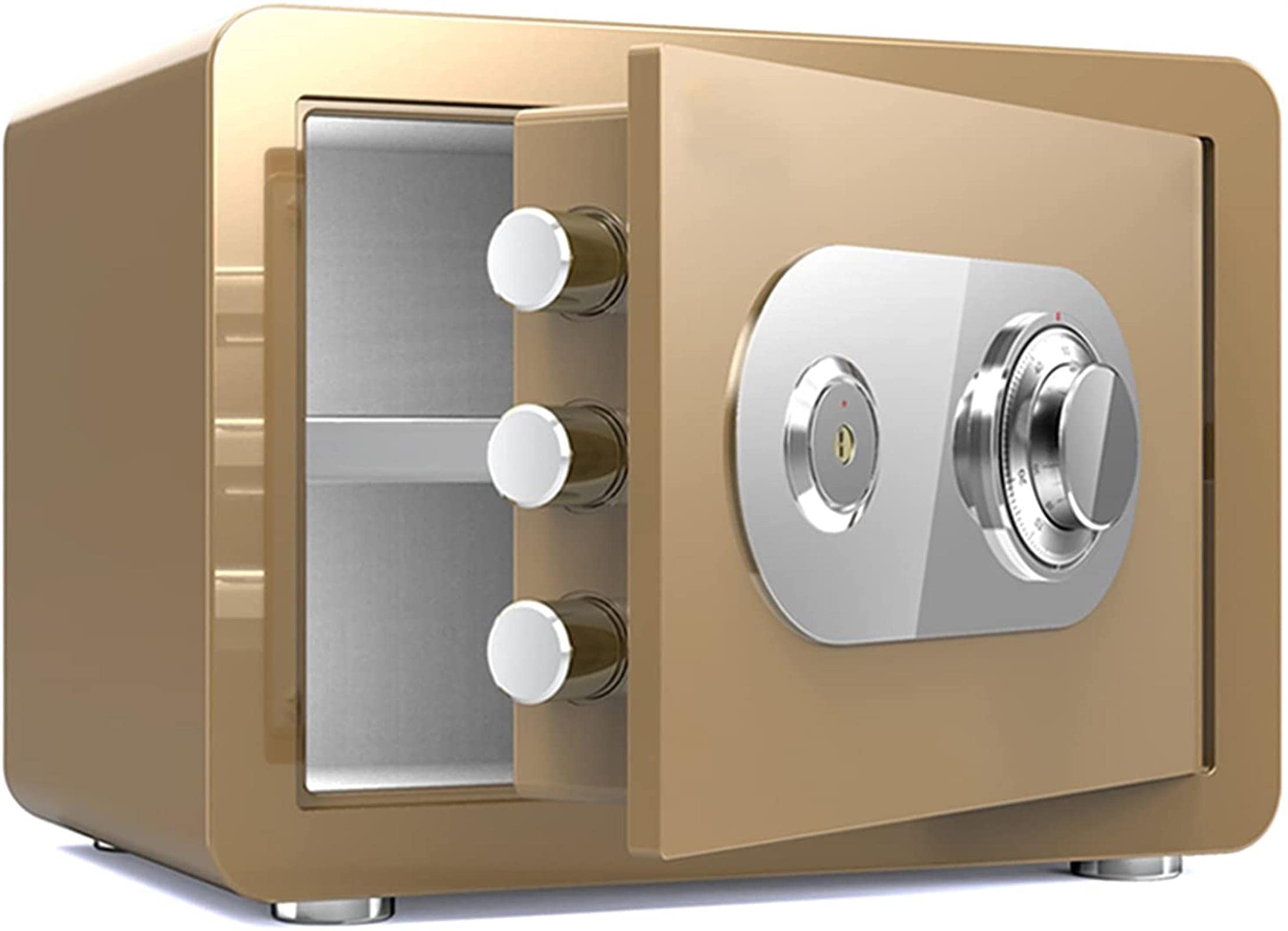 Fireproof Waterproof Safe Box for Home Security - Steel Mechanical Lock Fire-Resistant Anti-Burglary Storage Chest for Small Electronics Secure Safe Storage Solution