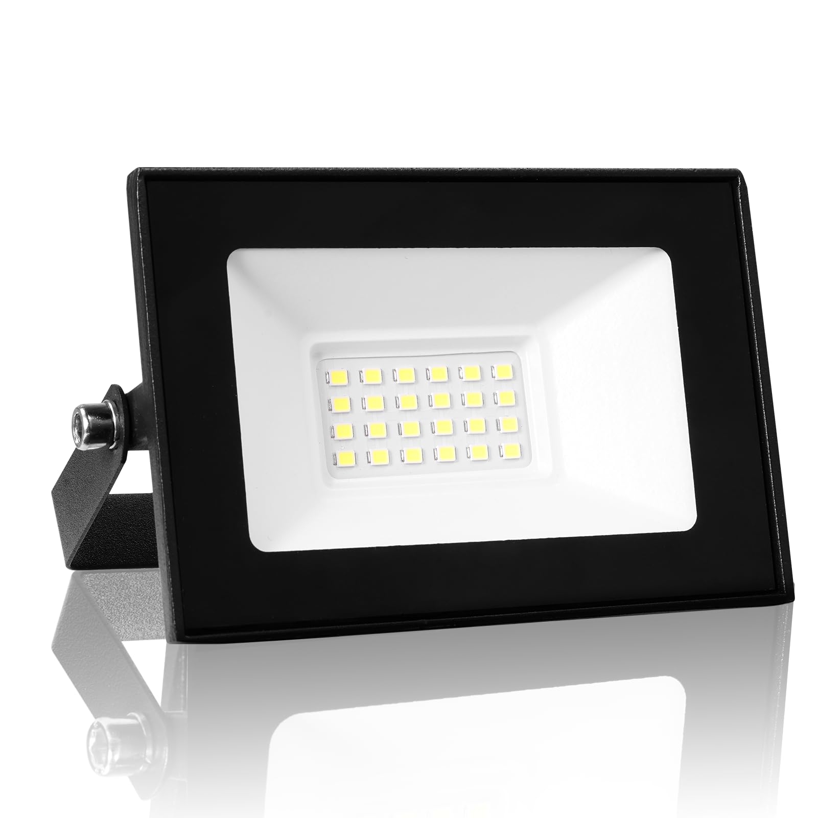 Keleef 20W LED Security Light, 2000 Lumen LED Floodlights, Ultra-Bright, 3000K Warm White, IP66 Waterproof Outside Wall Light with 180° Rotatable Bracket for Garden Backyard Garage Hallway
