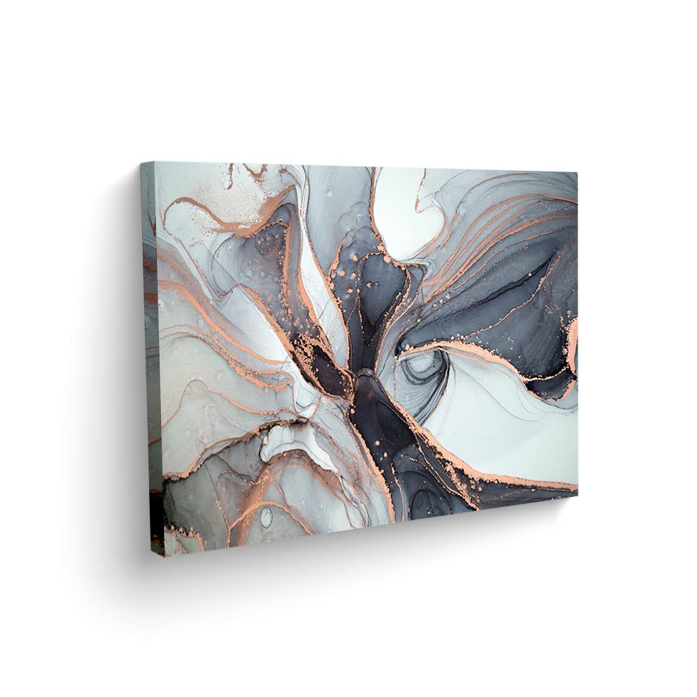 Golden Texture Painting Silver Painting Abstract Art Modern Decoration for Offices, Pictures for Business, Consultments, Bars, Canvas Living Rooms with Textured Finish Cotton Fabric Ready to Hang (120 x 80)