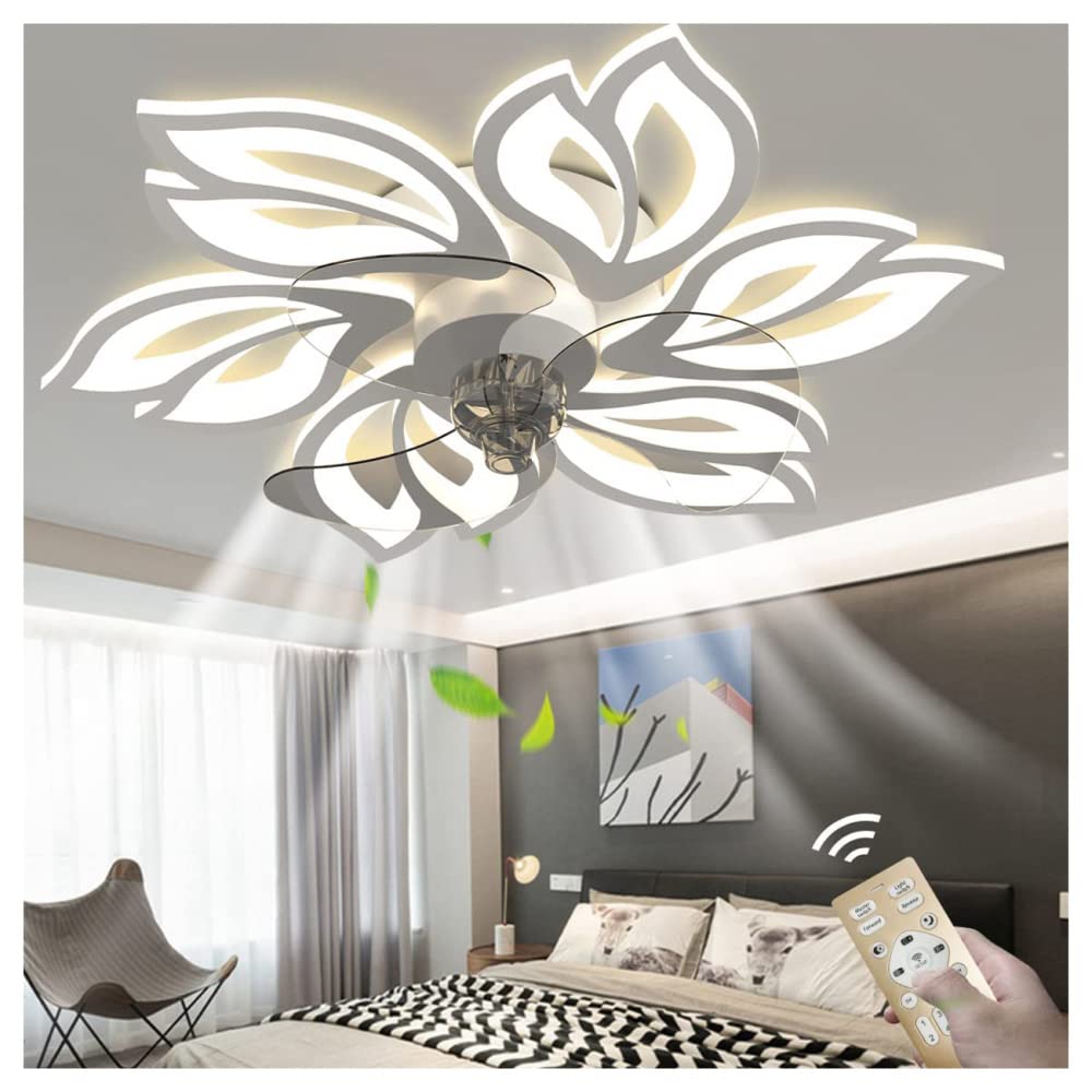 Fan Lights Ceiling Fans with Led Lights and Remote Control Mobile Phone  Controllable,Mute Quiet Ceiling Fans for Bedroom Celling Fan with Remote  Control for Bedrooms Living Room Kids Hallway : Amazon.ca: Tools