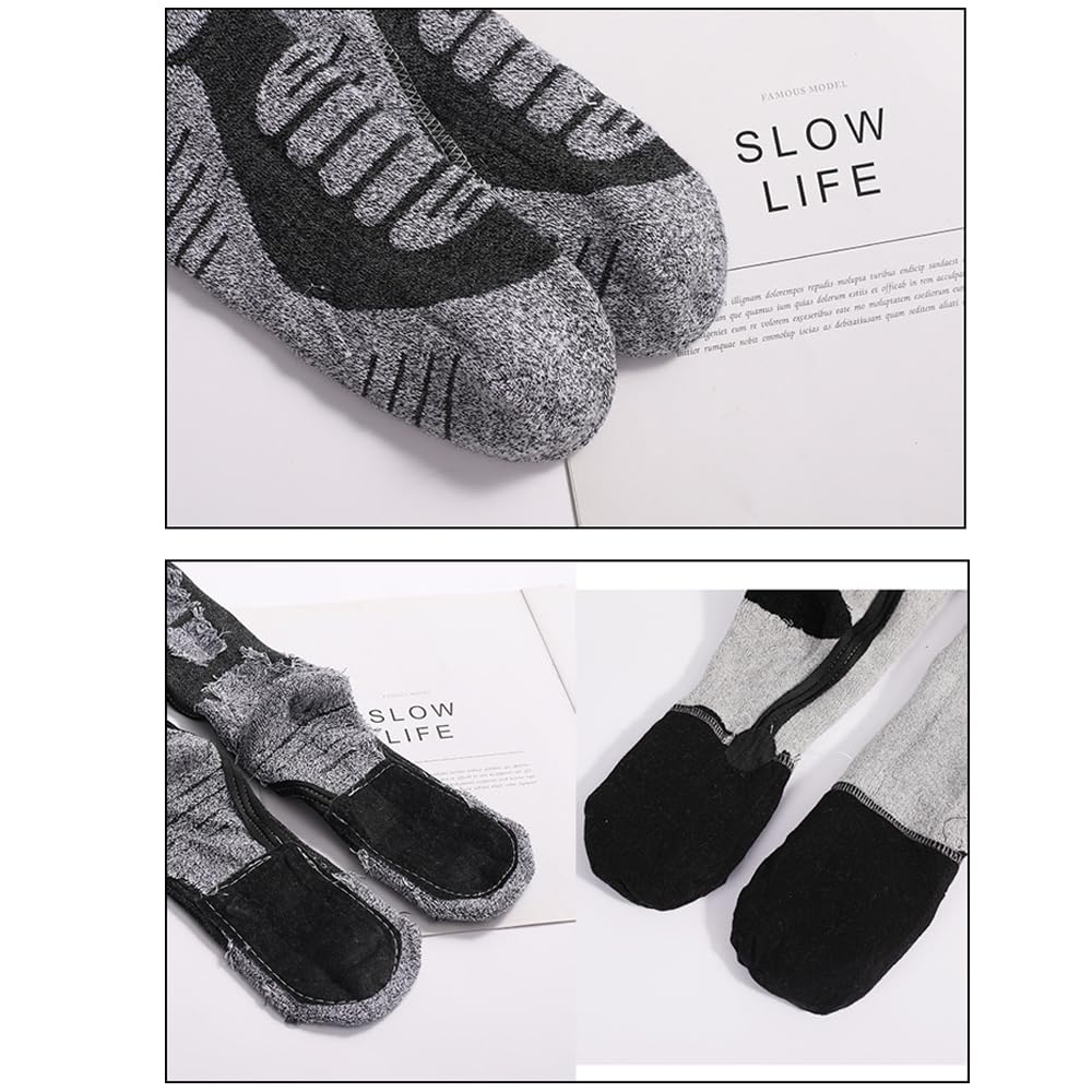 Chaussettes chauffantes pour homme et femme, chaussettes chauffantes d'hiver, chaussettes chauffantes pour l'extérieur, le cyclisme, semelles chauffantes et cou-de-pied, coton épais et chaud