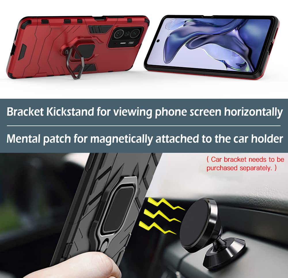 DOINK Cover Silicone per Xiaomi Mi 11T / 11T PRO, Custodia Antiurto con