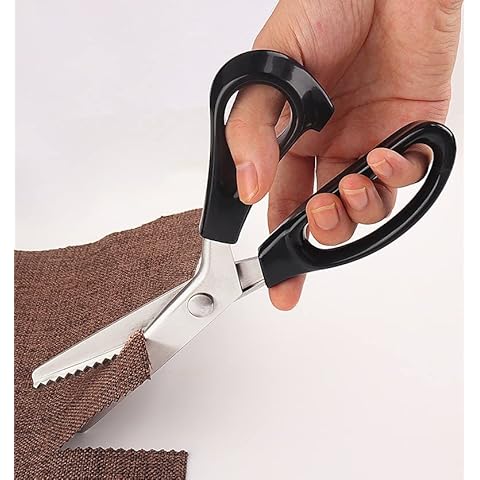 Tijeras dentadas Pssopp para costura y artesanía en tela Cover