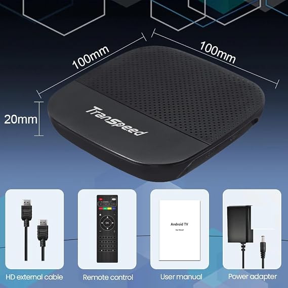 TV Set-top Box Android 10, Allwinner H313, Core Cortex A53, BTpig, 2.4G, 100M, WiFi, Supports 4K, 3D, 16GB