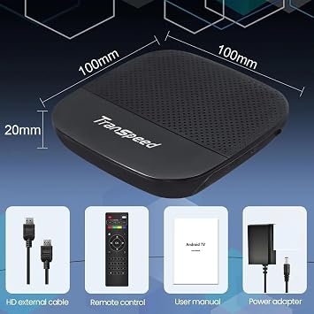 TV Set-top Box Android 10, Allwinner H313, Core Cortex A53, BTpig, 2.4G, 100M, WiFi, Supports 4K, 3D, 16GB