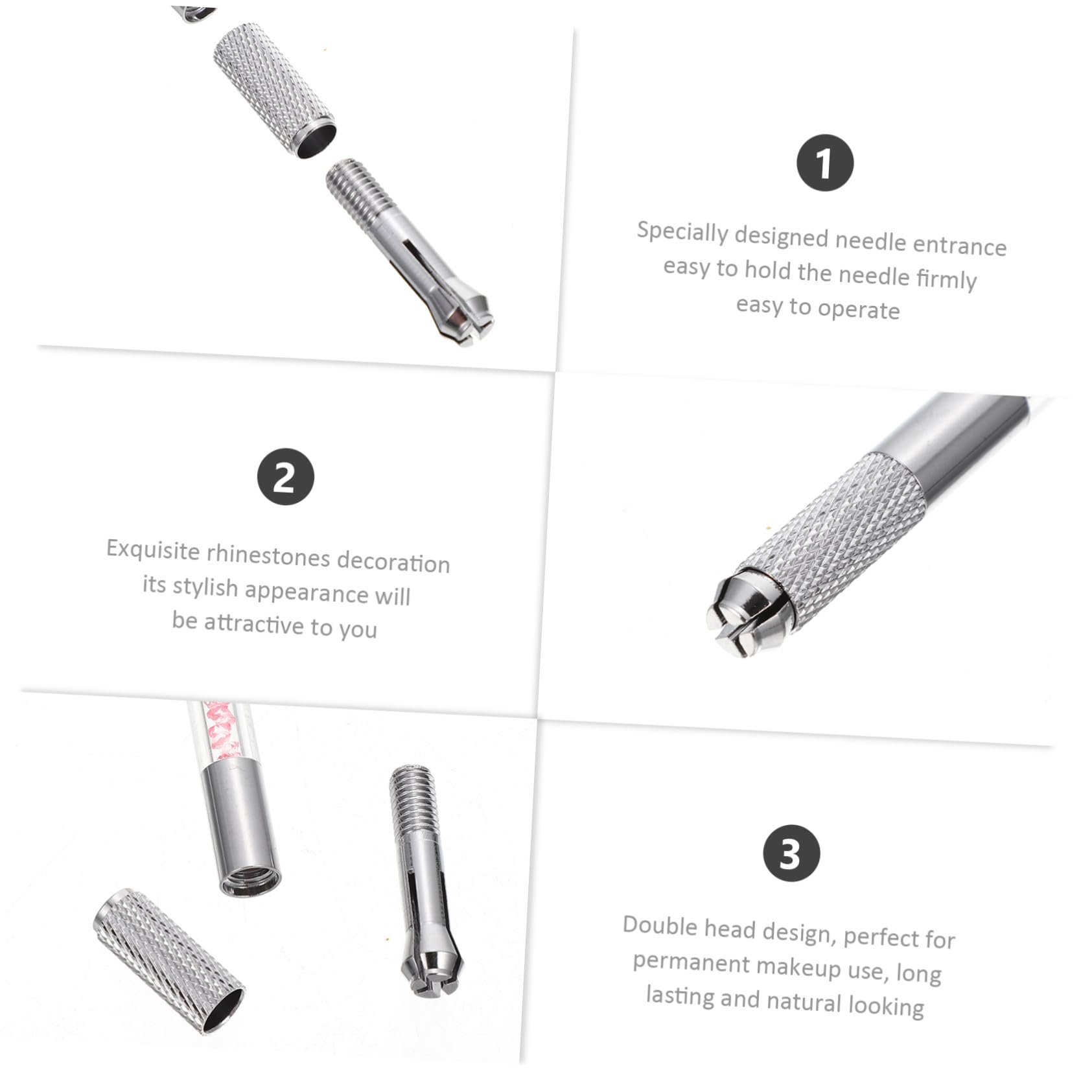 Tätowier Microblading Stift mit Zwei Enden, 10 Stück, Abs
