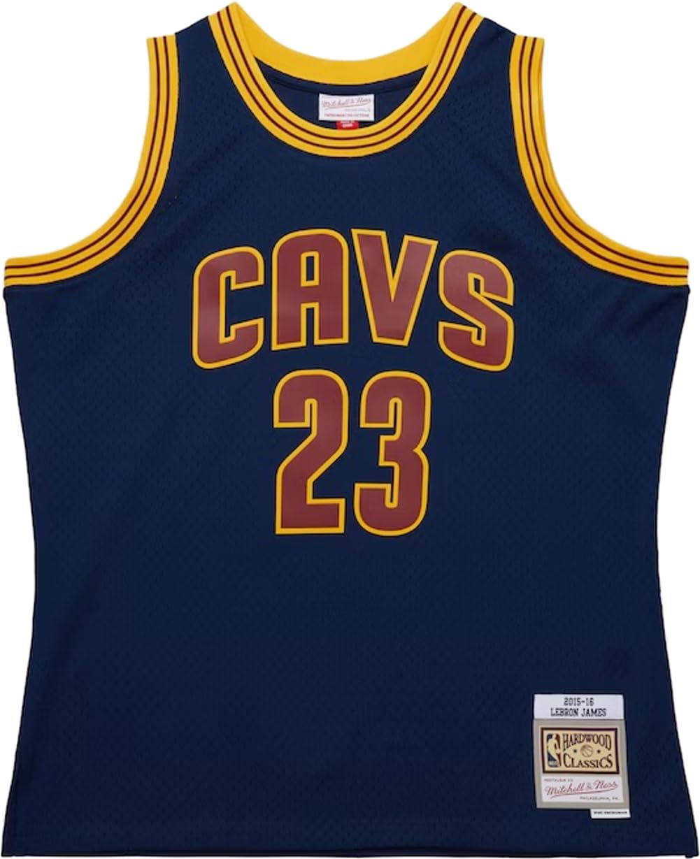 Lebron James Navy Cleveland Cavaliers 2015-​16 - Camiseta Swingman alternativa, marino, Medium