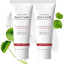 2Pcs Time Reverse All-in-One Face Cream 50ml | Centella Asiatica & Hyaluronic Acid Daily Moisturiser | Anti-Aging Hydrating Cream for Smoother, Healthier-Looking Skin