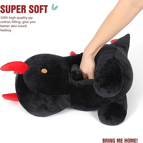 Miniatura 7 de Ditucu - Linda muñeca de peluche de dinosaurio de 16 pulgadas, dinosaurio grande de peluche de animales de peluche, juguetes súper suaves para