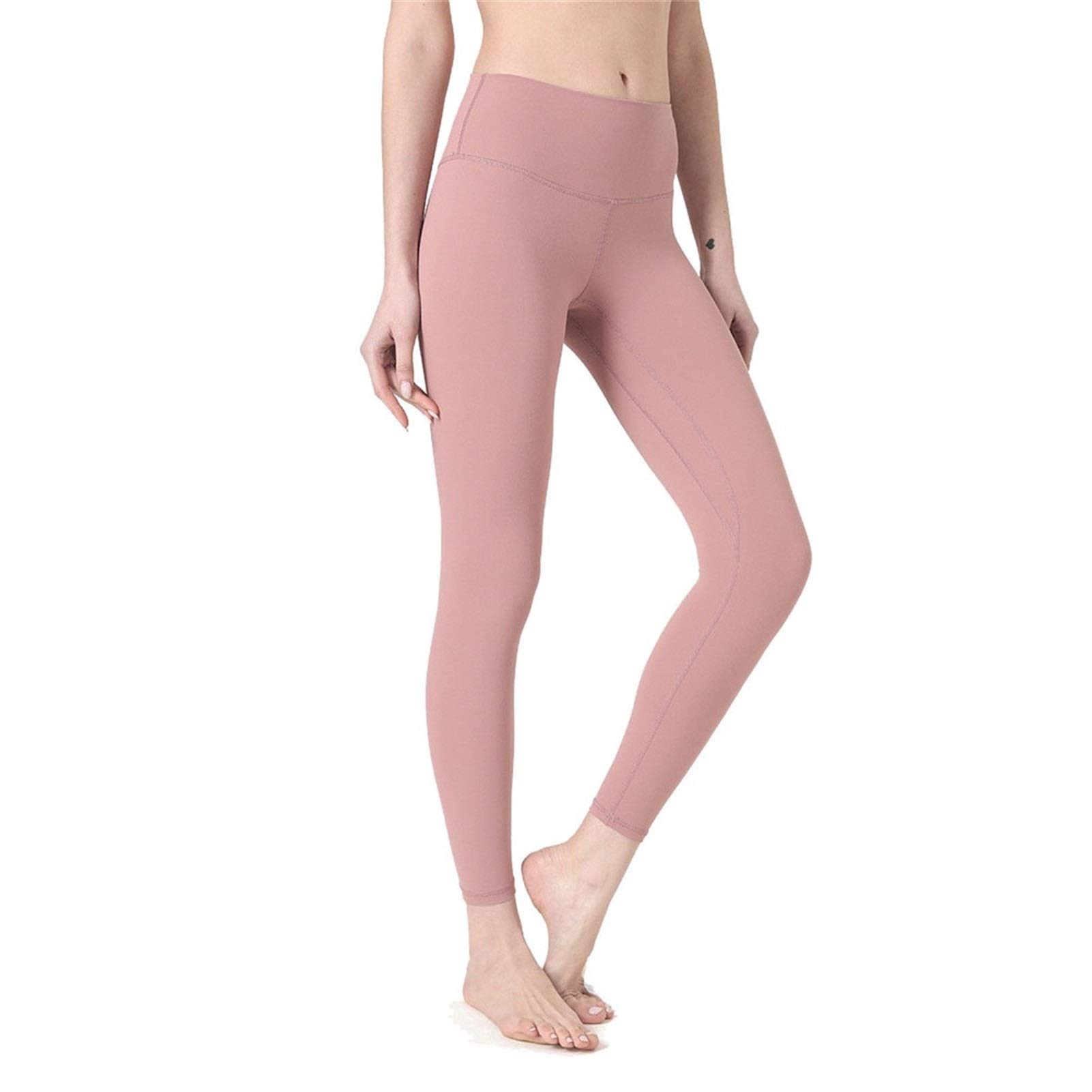 fitness legginsy damskie, Damskie Nagie uczucie Wysokiej talii Legginsy Legginsy Butt Lift Power Flex Slim Jogi Spodnie Aktywne Rajstopy Tummy Control Non See przez rozciągliwe sportowe legginsy do jo
