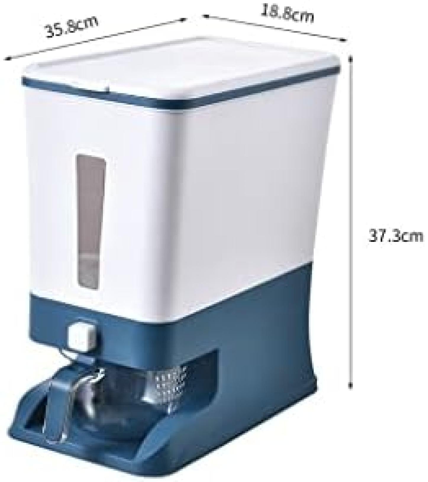 Rice bucket Insect-proof and moisture-proof sealed food-grade kitchen household crystal box Aquarium Rice storage box Moisture-proof