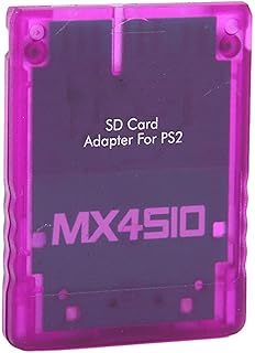 MX4SIO SIO2SD TF Card Reader Adapter for PS2, Not a Memory Card But a Adapter, Replacement Memory Card Reader Adapter for PS2(Purple)