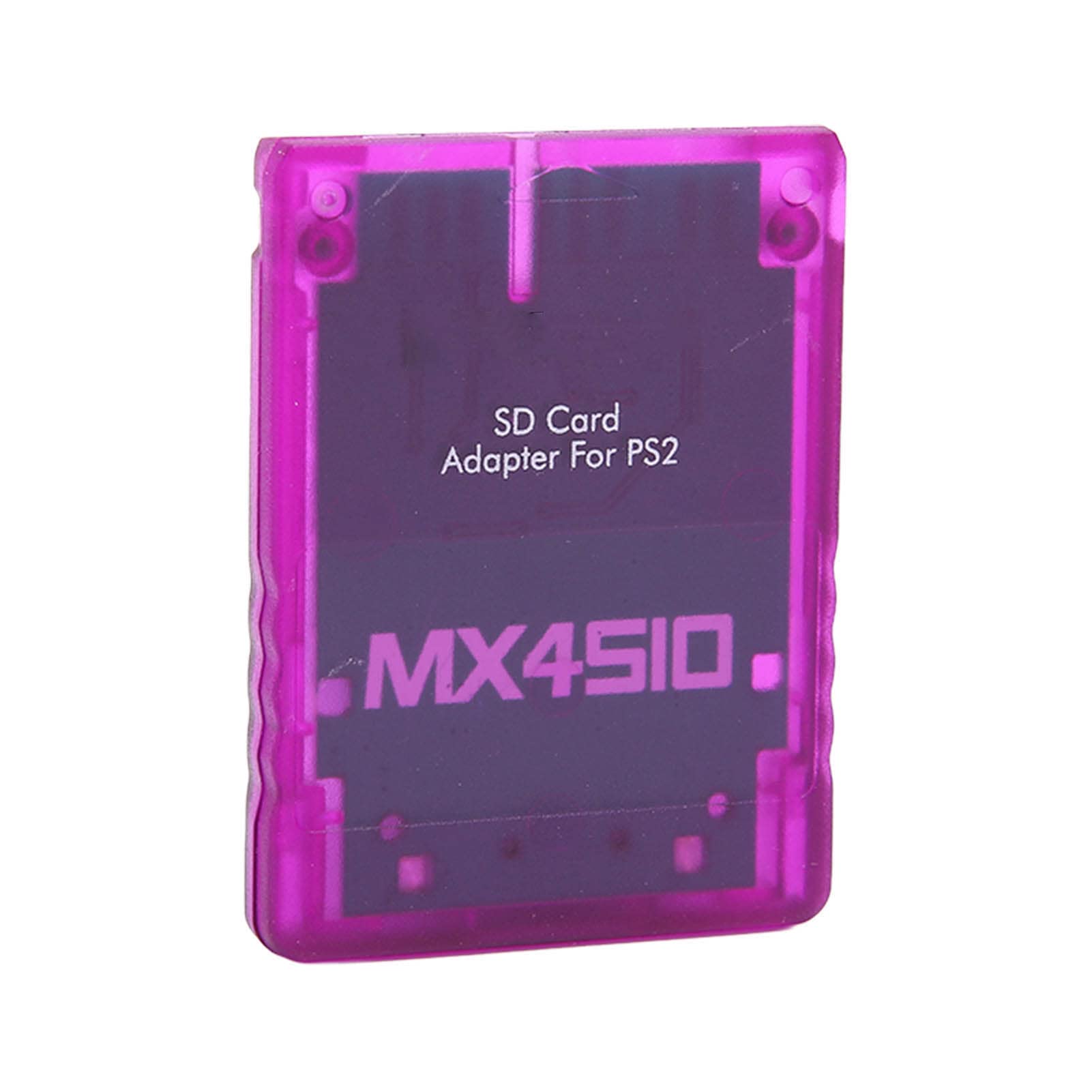 Cosiki Adaptateur de Lecteur de Carte MX4SIO SIO2SD de Haute qualité pour, Matériau ABS Durable, adapté à L'extension de Mémoire, étape de Développement OPL (Violet translucide)