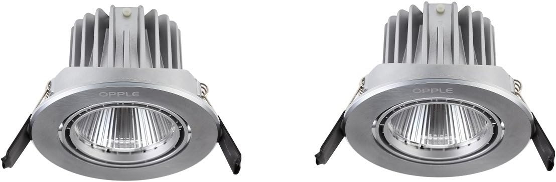 OPPLE 140044431 A + +, LED Lamp, 9 W, Silver 9.1 x 9.1 x 6 cm [Energy Class A++]