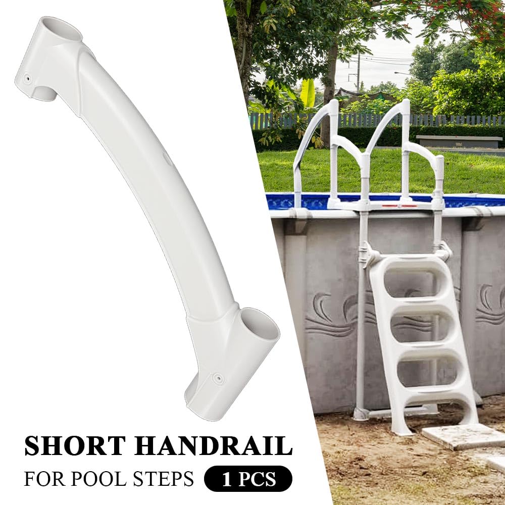Short Handrail Pearl for Above Ground BiltMor Swimming Pool Step?160-0010PG